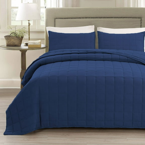 EMME Queen Quilt Set Summer Bedspread Lightweight Soft Bed Coverlet Pre-Washed Full Size Comforter Set 3 Pieces(1 Quilt, 2 Pillow Shams)