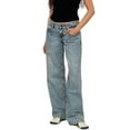 thumbnail image 1 of EMMIOL Women's Wide Leg Jeans Mid Waist Baggy Jeans Vintage Y2K 90s Boyfriend Denim Pants, 1 of 8