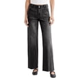 thumbnail image 1 of EMMIOL Women's Baggy Boyfriend Jeans Y2K Trendy Stretchy Mid Rise Wide Leg Loose Fit High Waisted, 1 of 6