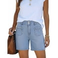 thumbnail image 1 of EMMIOL Women's High Waisted Denim Jean Shorts - Trendy Casual Jorts, 1 of 6