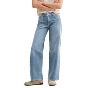 EMMIOL Womens Mid-Rise Stretchy Baggy Jeans Trendy Y2K Straight Leg Boyfriend Jeans Loose Fit Wide Leg Casual Denim Trousers