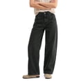 thumbnail image 1 of EMMIOL Women's Mid-Rise Stretchy Baggy Jeans Trendy Y2K Straight Leg Boyfriend Jeans Loose Fit Wide Leg Casual Denim Trousers, 1 of 6