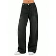 thumbnail image 1 of EMMIOL Women's Vintage Y2K Wide Leg Jeans 90s Baggy Boyfriend Style Denim Pants,Low Rise Loose Fit Jeans, 1 of 6