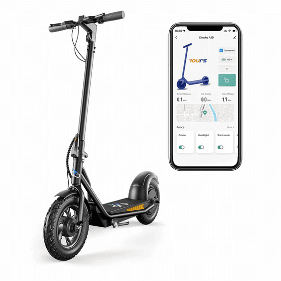 EMOKO A19 Electric Scooter for Adults 500W Motor 36V 15Ah Battery Long Range Foldable Commuter E Scooter with Dual Brakes