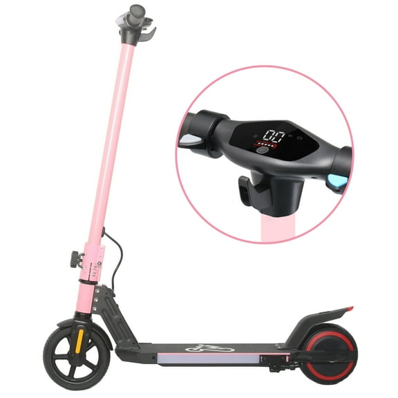 EMOKO A43 Electric Scooter for Kids, up to 10 mph, 6 Miles Range, Pink