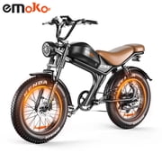 EMOKO C93 Electric Bike for Adults 1500W Motor 48V 20Ah Battery 80 Mile Range 32MPH Speed Commuter Ebike with Dual Disc Brakes