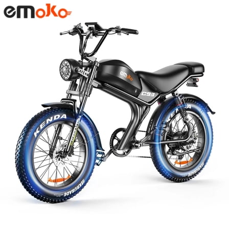 EMOKO C93 Electric Bike for Adults 1500W Motor 48V 20Ah Battery 80 Mile Range 32MPH Speed Commuter Ebike with Dual Disc Brakes