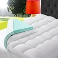 thumbnail image 1 of EMONIA 4 Inch Dual Layer Memory Foam Mattress Topper Twin XL, 2 Inch Cooling Gel Memory Foam Plus 2 Inch 100% 400TC Soft Extra Thick Mattress Pad Pillow Top Cover with 8-21" Deep Pocket for Back Pain, 1 of 12