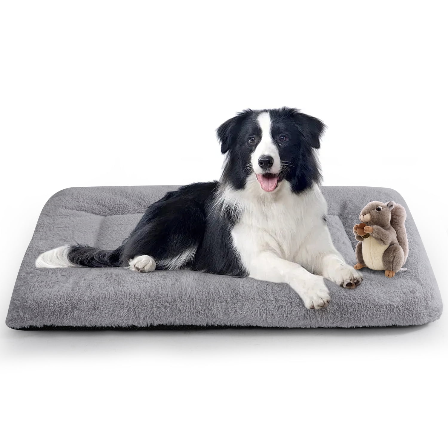 EMONIA Dog Beds Crate Pad,Super Soft Fabric Machin