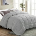thumbnail image 1 of EMONIA Queen Comforter Duvet Insert, Light Weight Down Alternative Comforter, Fluffy Washable Quilt with Corner Tabs, Light Gray, 88x88 inches, 1 of 7