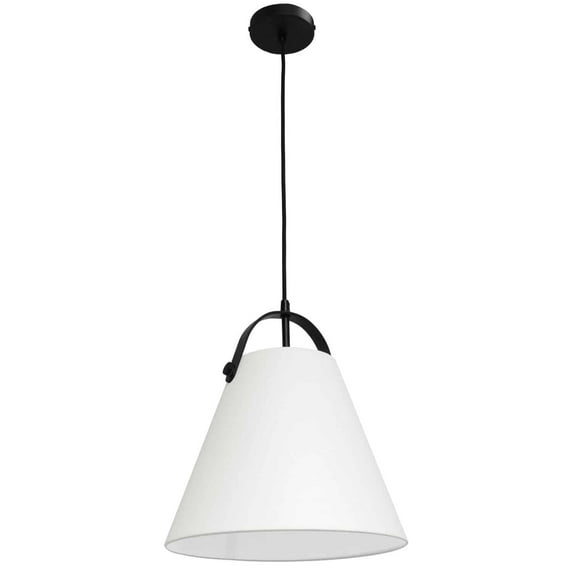 EMP-111P-719-MB-Dainolite-Emperor - One Light Pendant Matte Black Off-White Aged Brass Finish