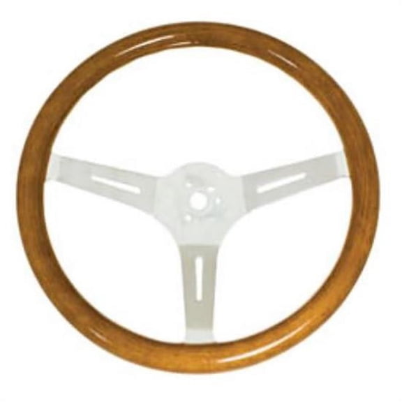 EMPI 79-4026-7 Light Classic Wood Steering Wheel, 15 x 3, 31mm