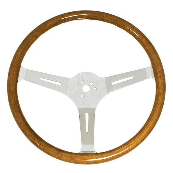 EMPI 79-4028-7 Light Classic Wood Steering Wheel, 15 x 3, 23mm