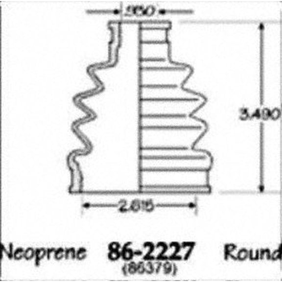 Empi 86-2227D CV Boot Kit