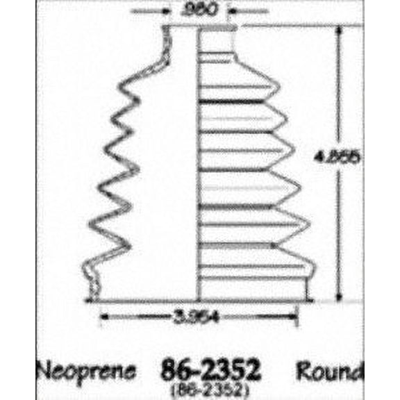 Empi 86-2352D CV Boot Kit