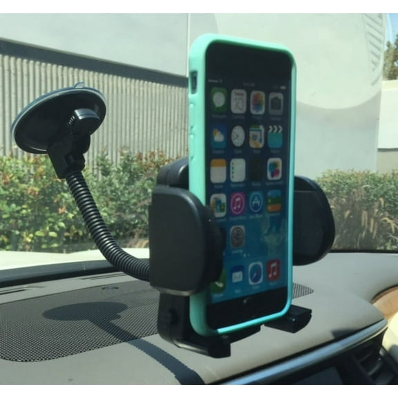 empire cell phone / mobile phone car windshield flexible arm mount and adjustable claw (with air vent attachment)