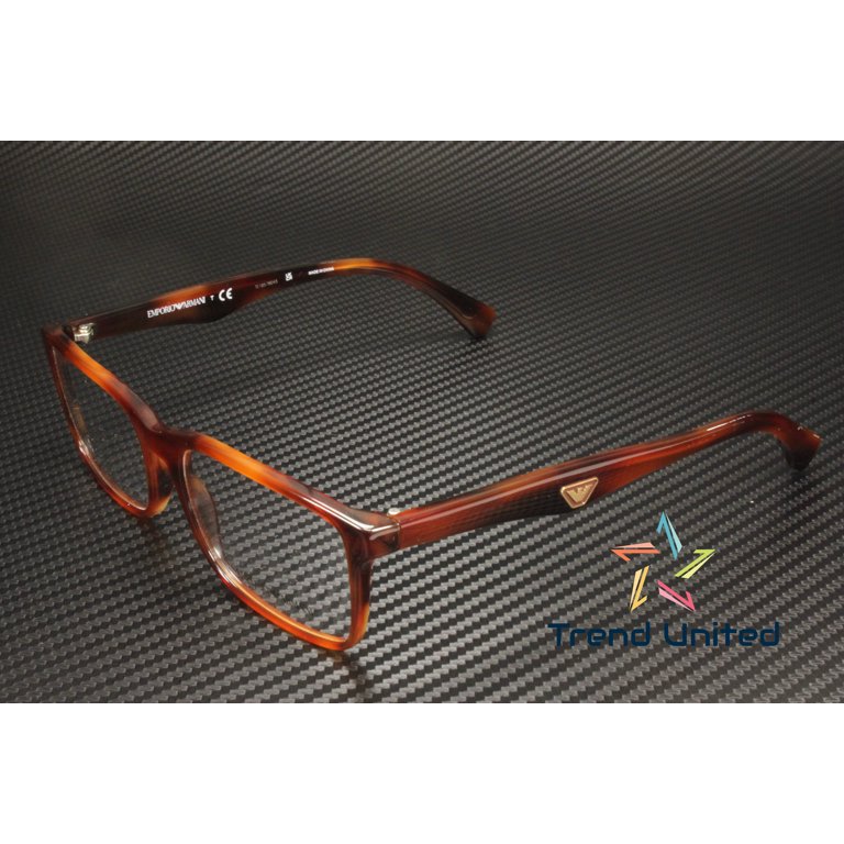 EMPORIO ARMANI EA3175 5297 Rectangle Striped Red Demo Lens 
