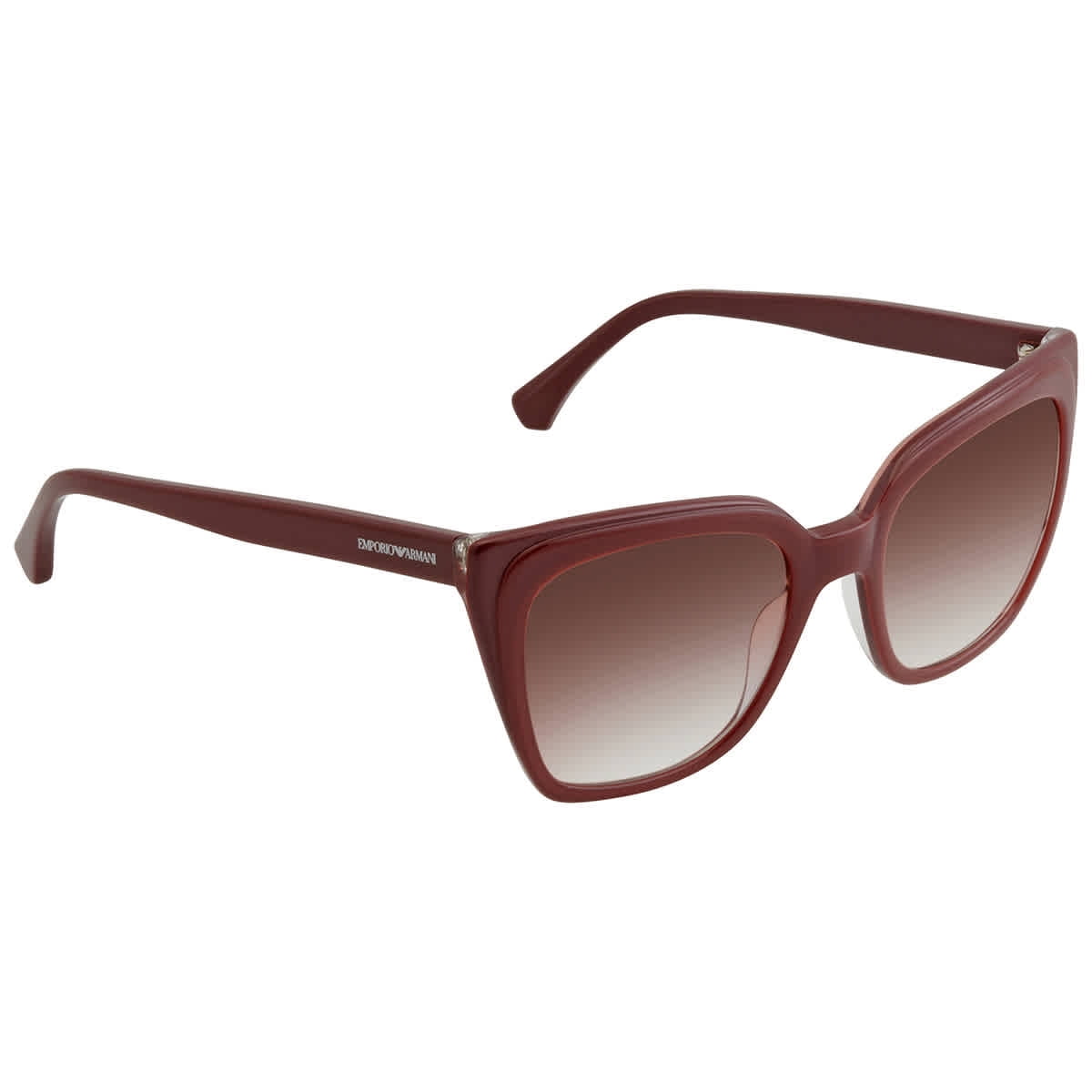 EMPORIO ARMANI EA4127 57448D Trilayer Bordeaux Grad Pink 53mm Women's Sunglasses
