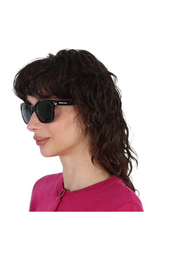 Dark Grey Square Ladies Sunglasses EA4209 605187 54