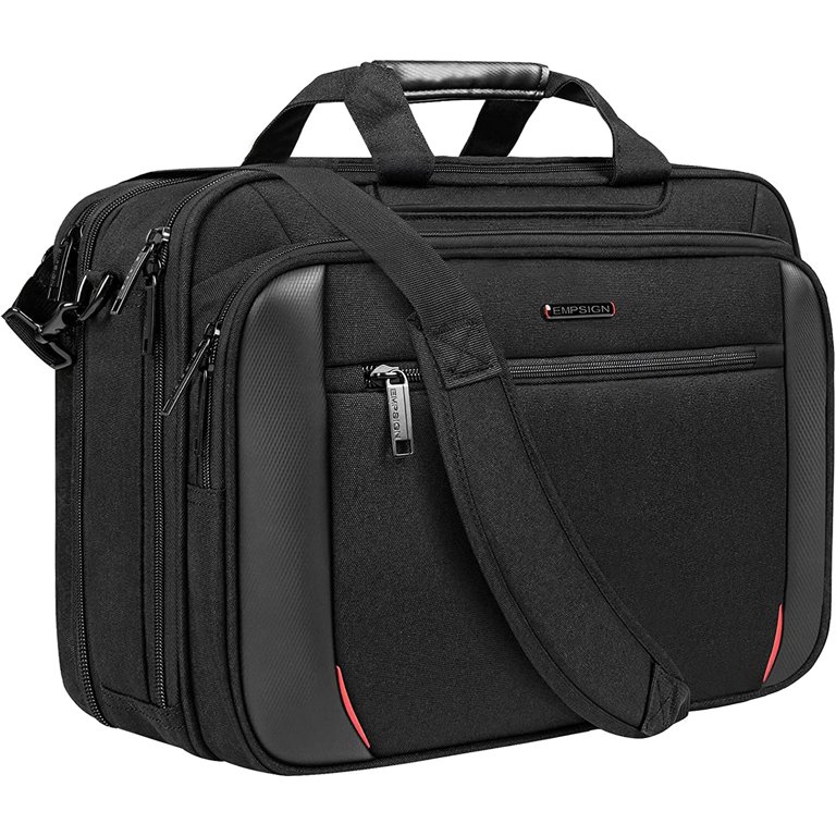 EMPSIGN Laptop Case Briefcase, 17.3 Inch Laptop Bag Expandable