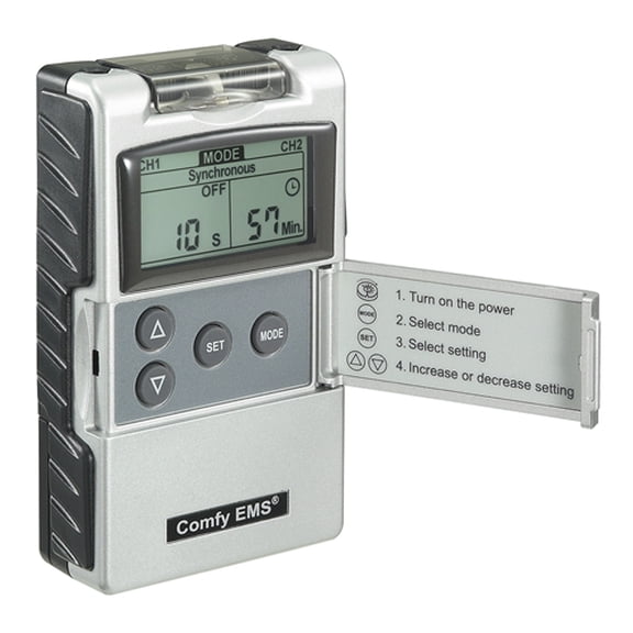 EMS Comfy Dual Channel Digital Unit with Carrying Case & Lead Wires