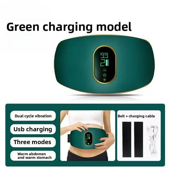 EMS Abdominal Massager Belt, Electronic Muscle Stimulator For Waist, Back & Body, Portable Toning Device With Vibration, Home Use Fitness Massage Equipment