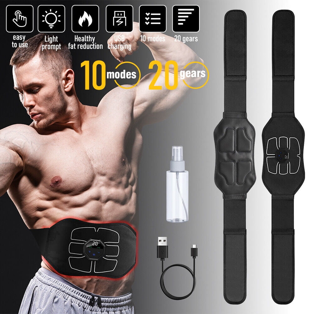 Ab Machine WARDBES Abs Trainer, EMS Training Device, Abdominal Muscle Trainer Electric Ab Belt Does It Work