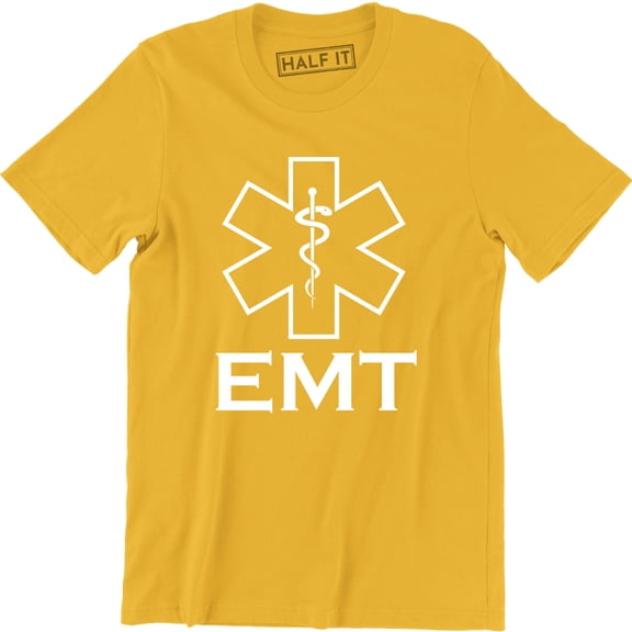 EMS EM Emergency Medical Service Emt Parmedic Prayer Snake Men's T-Shirt