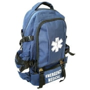 LINE2design EMS Emergency First Responder Deluxe First Aid Medical Trauma Backpack, Navy Blue, 1 Pack