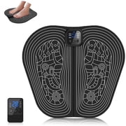 EMS Electric Foot Massager Mat Pad Remote Control USB LED Portable Rechargeable for Men Women 8 Modes 30 Intensity Levels