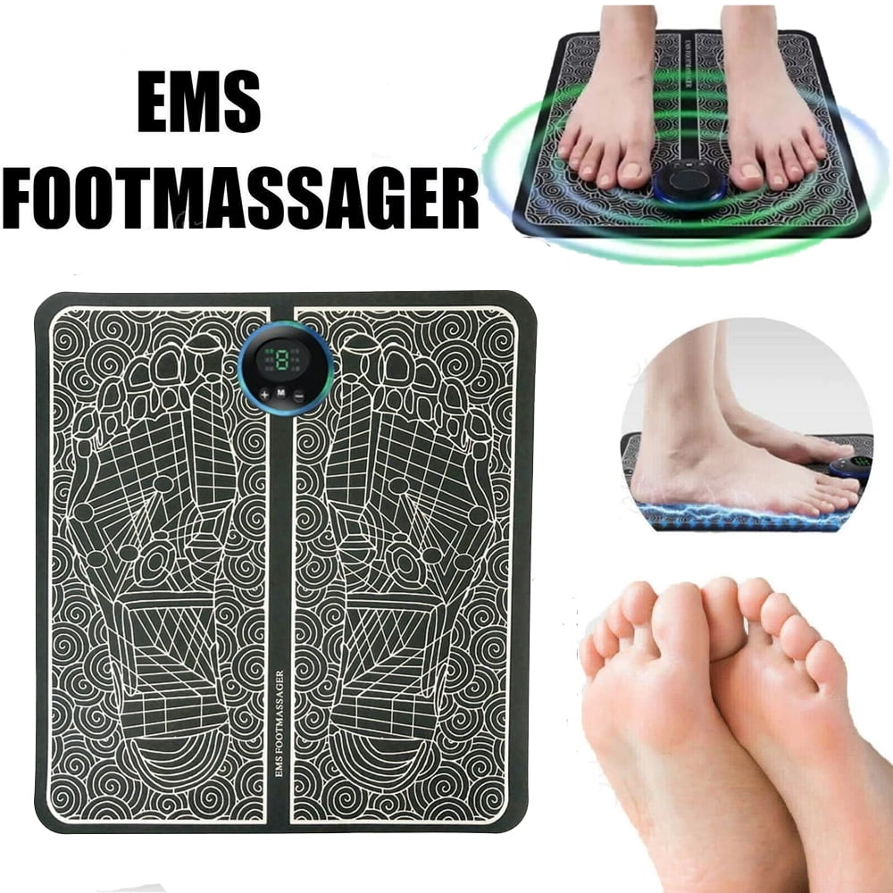 Portable Electric EMS Foot Massager Pad