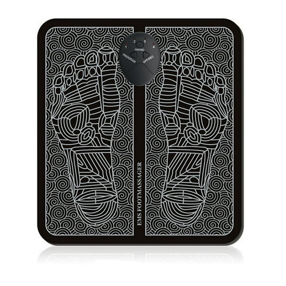 EMS Electric Foot Stimulator Massager,Portable Electric Massage Mat,Full Auto Foot Circulation Massager Body Machine
