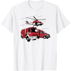 EMS Fire Truck Ambulance Rescue Helicopter Shirt Gift