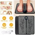thumbnail image 1 of EMS Foot Massage Pad Electric Stimulator Massager Unit Rechargeable Leg Reshaping Muscle Pain Relax Massage Mat w/ 6 Modes 9 Intensity Levels, 1 of 9