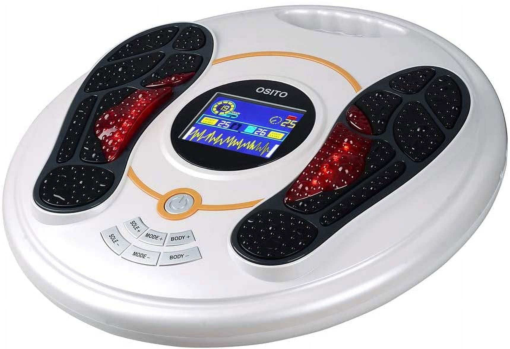 Foot Massager Machine EMS Feet and Legs Tens Unit Machine for Pain  Neuropathy 