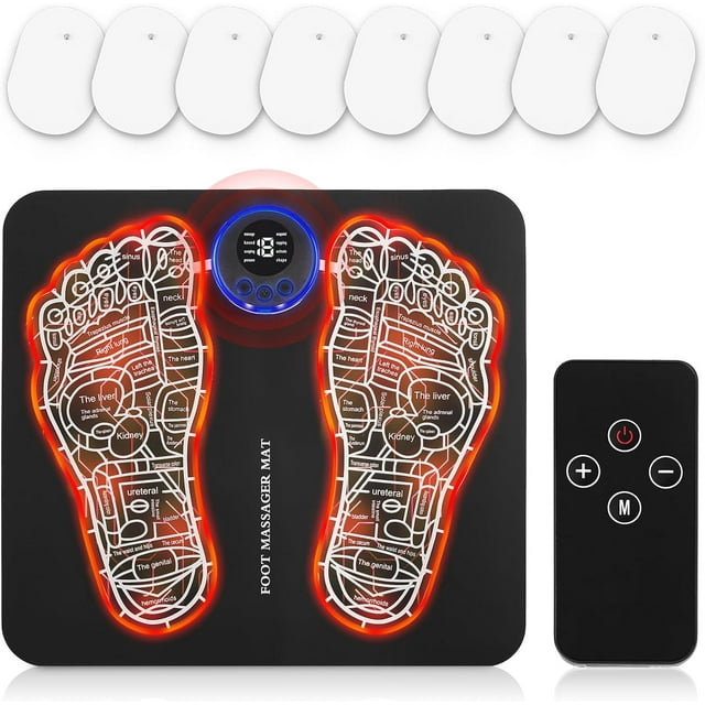 EMS Foot Massager Foldable Feet & Calves Massage Mat for Muscles