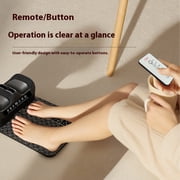 EMS Foot Massager Mat with Remote Control, Foldable Micro-Current Pulse Wellness Pad for Leg and Foot Relaxation, 8 Modes & 19 Intensity Levels, Rechargeable