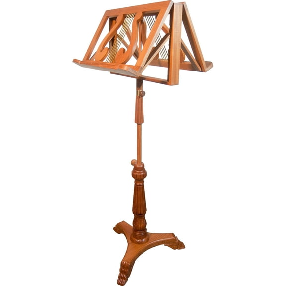 EMS King Albert Music Stand w/ Double Tray - Solid Red Cedar