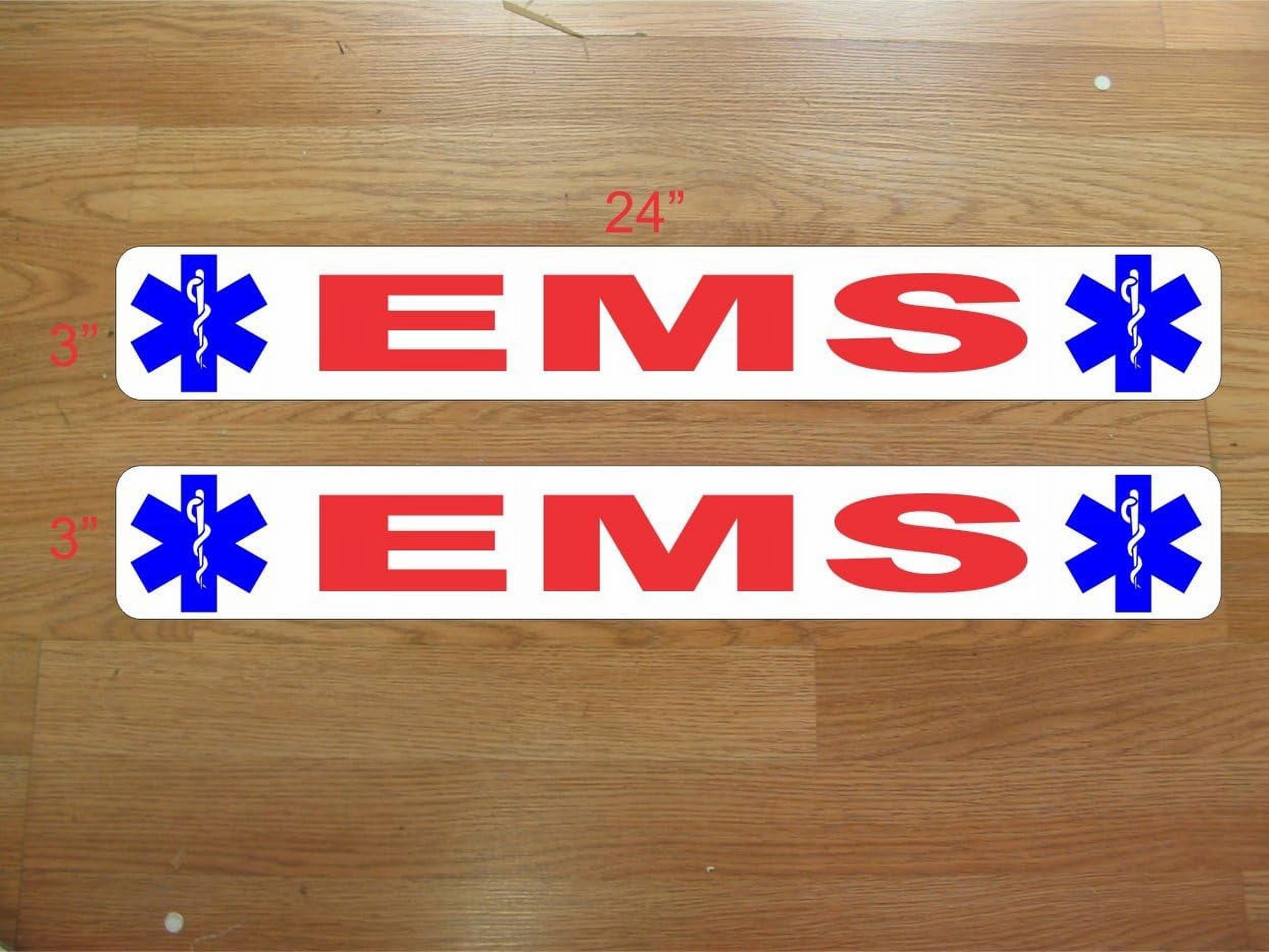 EMS Signs to fit Vehicle Car, Truck, Van Us Dot Approved Size