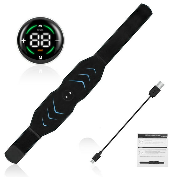 EMS Muscle Stimulator, Abdominal Slimming Equipment, Electric Abdominal Massager, Portable Muscle Toner for Flattening Belly