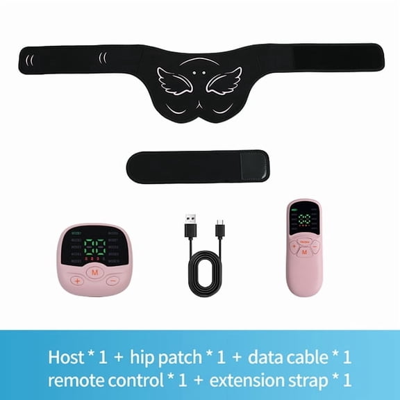 EMS Muscle Stimulator For Hip & Glutes, Remote Control Toning Belt With 10 Modes & 30 Levels, USB Rechargeable Fitness Massager For Muscle Recovery, Body Shaping Aid