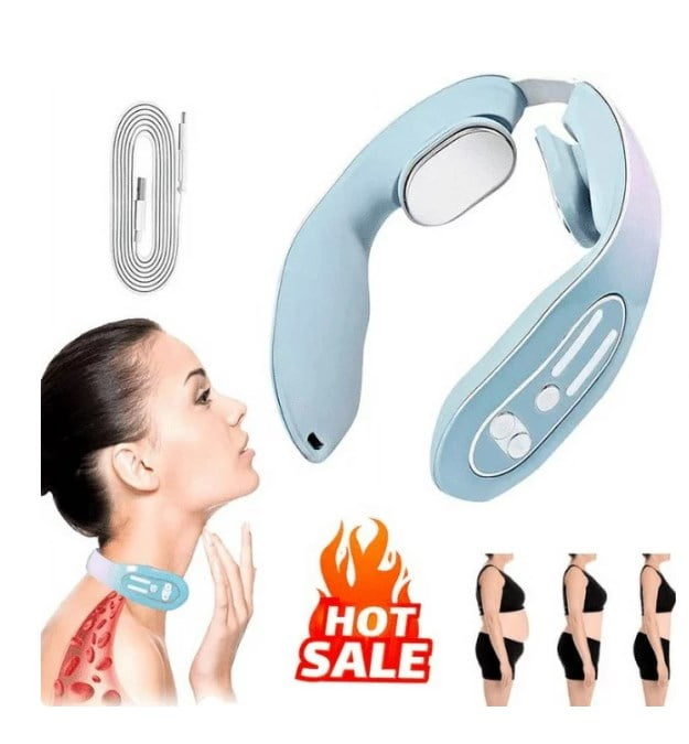  cotsoco Neck Massager, EMS Neck Acupoints Lymphvity Massage  Device, Electric Pulse Neck Massager for Pain Relief, 4 Modes 15 Levels  Cordless Deep Tissue Trigger Point Massager (NewVer-2022) : Health &  Household