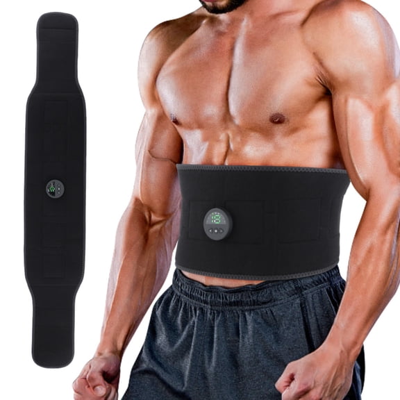 EMS Pulse Health Care Belt Massage Muscle Stimulation, 6 Modes 19 Blocks Strength Electric Abdominal Trainer For Body