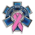 thumbnail image 1 of EMS Race For A Cure EMS White vinyl Reflective Decal 4In, 1 of 1