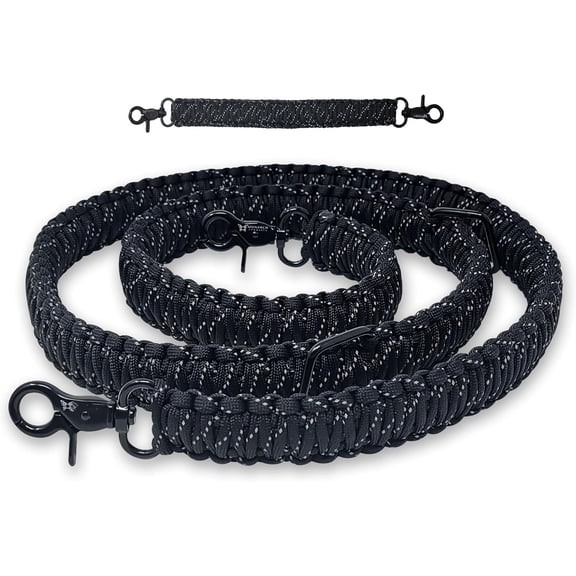 EMS Radio Strap 60" Reflective Paracord with 14" Anti-Sway Stabilizer Strap for EMT, , Firefighters,