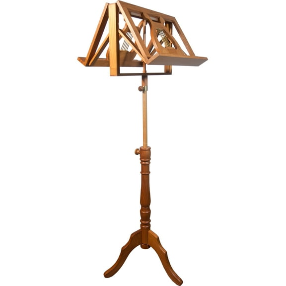EMS Regency Music Stand w/ Double Sided Tray - Red Cedar