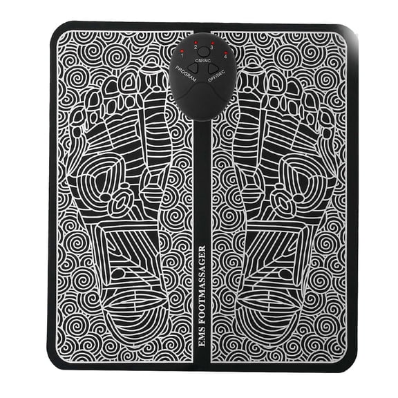 EMS Reshaping Foot Massager Mat Pad, TeqHome Foldable Foot Massage Mat with 6 Modes 10 Intensity Levels for Pain Relief