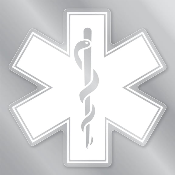 EMS Star of Life Clear Sticker