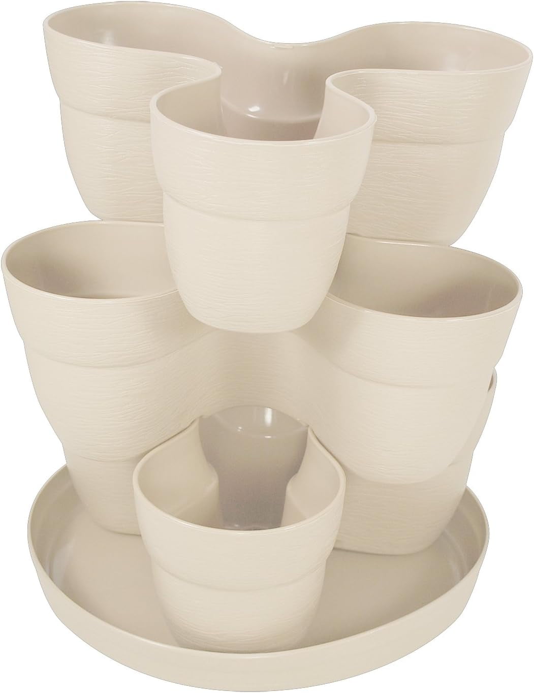 EMSCO Bloomers Stackable Flower Tower Planter Holds up to 9 Plants