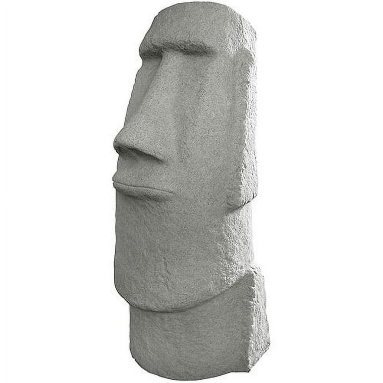 EMSCO Easter Island Head 28 Garden Statue – Natural Granite Appearance –  28” Height 